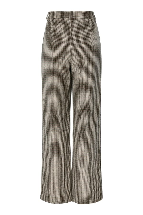 Pieces - Pcfenny Straight Pant Fsy - 4884284 Delicioso Houndstooth Discount