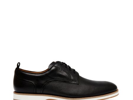 Spently Casual Shoe BLACK LEATHER Discount