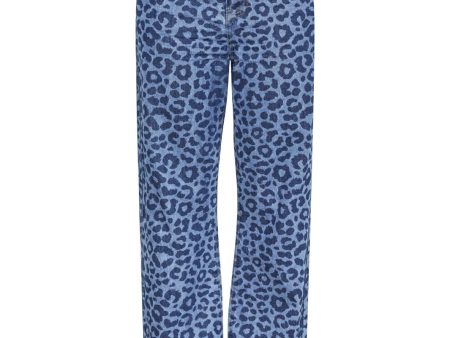 Pieces - Pcnova Wide Jeans - 4700964 Dark Blue Denim Leo For Sale