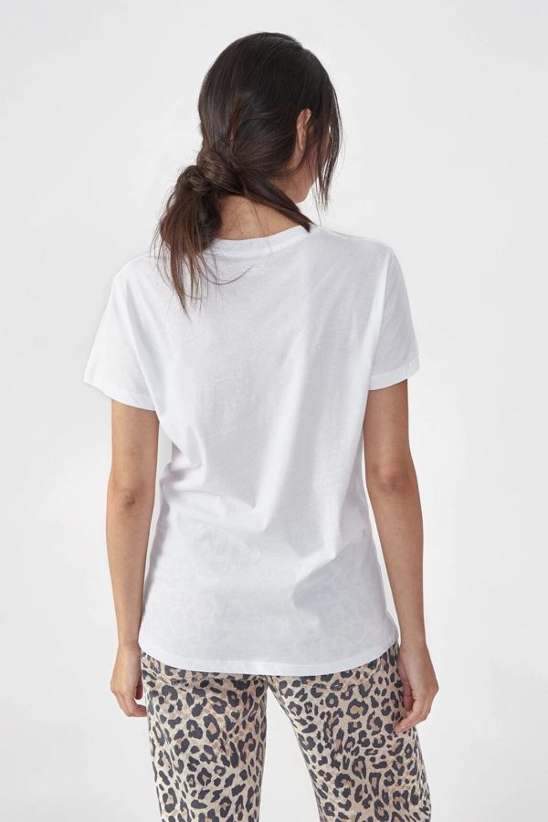 Lala Berlin - T-Shirt Cara 10010168 - Lala White Black Online