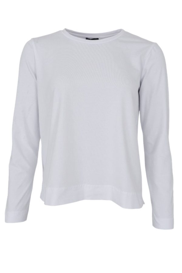 Forudbestilling - Black Colour - Bcmay Ls Tee 40748 - Shirts - White Online Hot Sale