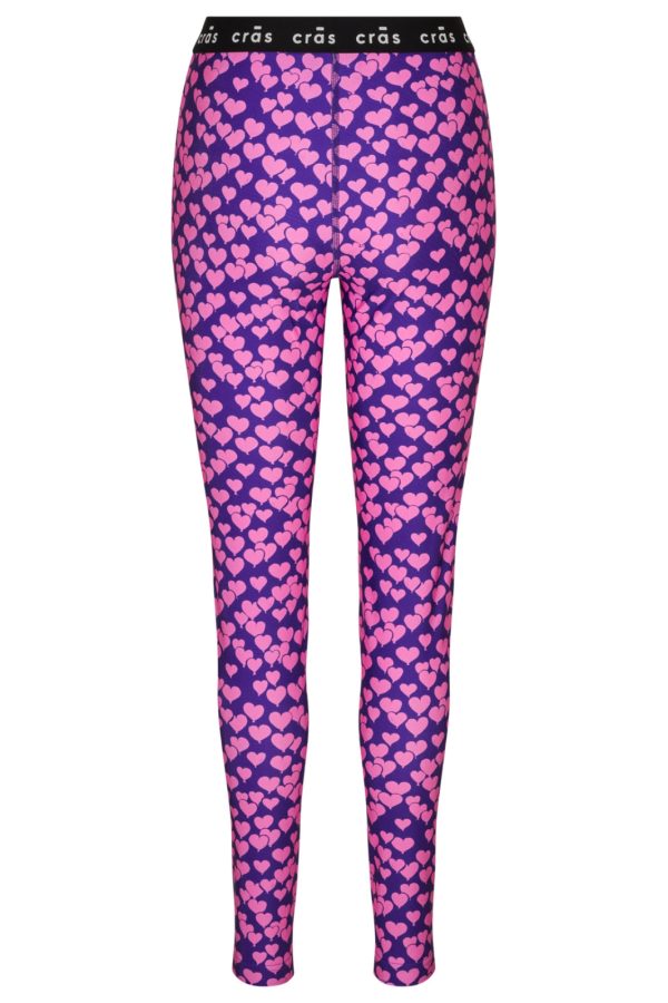 Cras - Katecras Legging - Heartbeats Purple Sale