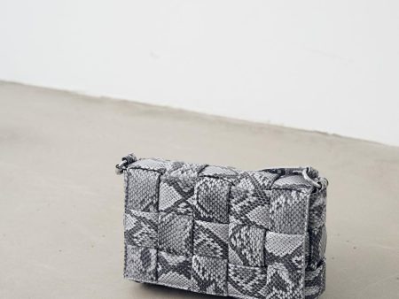 Forudbestilling - Noella - Brick Snake Bag - 256 Light Grey Hot on Sale