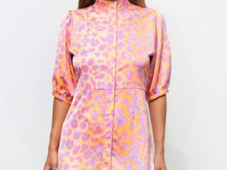 Cras - Linneacras Dress - Leo Orange Online now