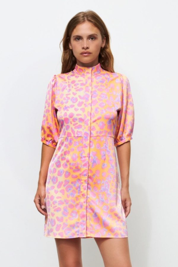 Cras - Linneacras Dress - Leo Orange Online now