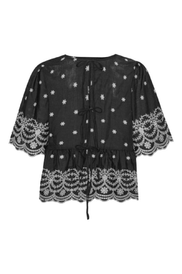 BYIC - Lula Top - bwe Black White Embroidery Discount