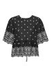 BYIC - Lula Top - bwe Black White Embroidery Discount