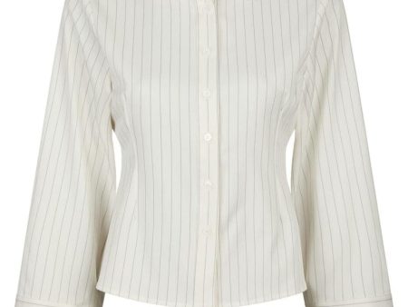 Forudbestilling - Neo Noir - Rosa Pinstripe Shirt 163561 - 120 - White Discount