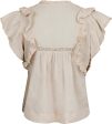 Forudbestilling - Neo Noir - Jayla S Voile Top - Sand Online