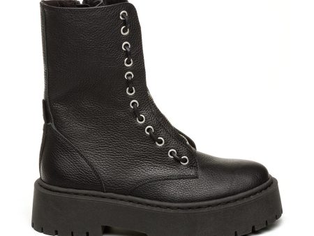 Odilia Boot BLACK LEATHER For Cheap