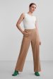 Pieces - Pcbossy Hw Wide Striped Pants - Silver Mink Pinkstripe on Sale