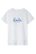 Lala Berlin - T-Shirt Cara 10010169 - Lala White Blue Hot on Sale