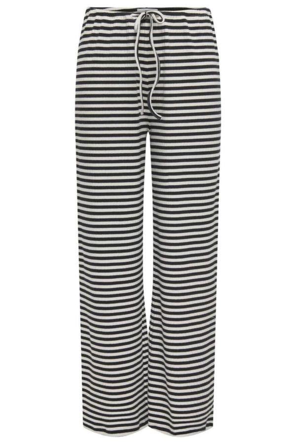 Only - Onlaida Striped Pant - 4683320 Black White Fashion