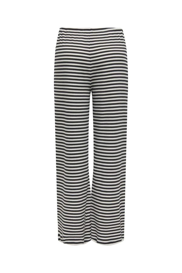 Only - Onlaida Striped Pant - 4683320 Black White Fashion