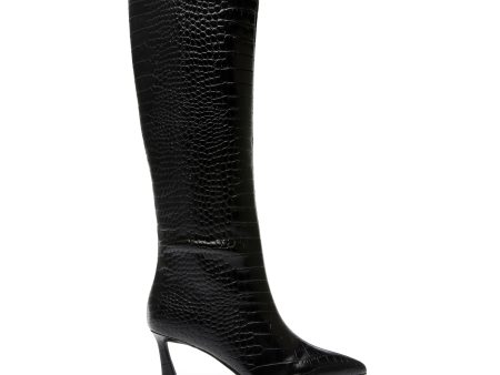 Lavan Boot BLACK CROCO For Cheap