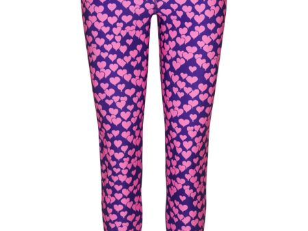 Cras - Katecras Legging - Heartbeats Purple Sale