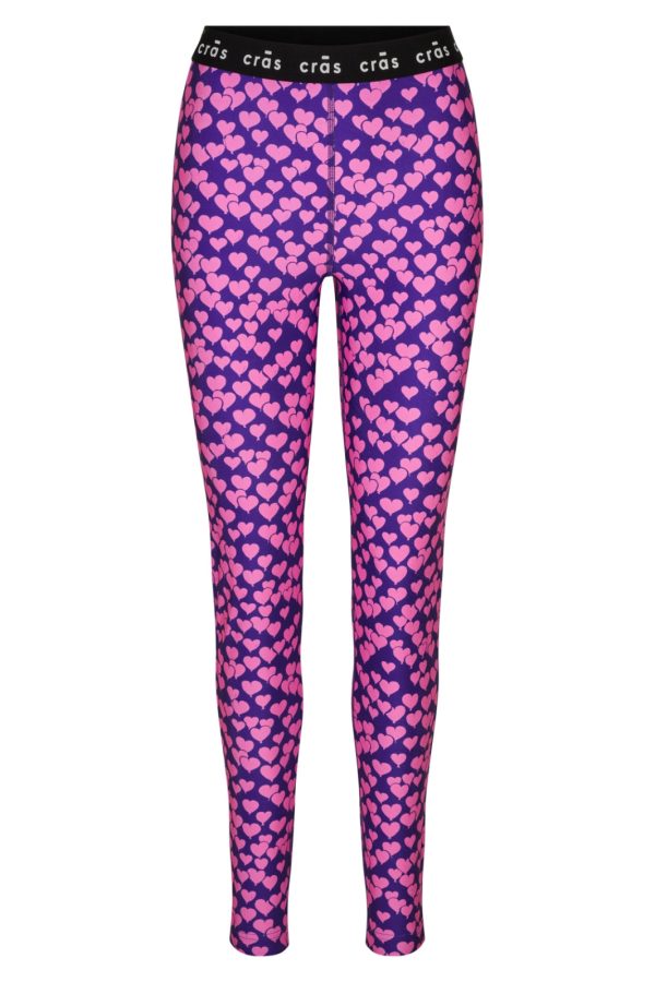 Cras - Katecras Legging - Heartbeats Purple Sale