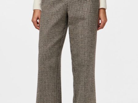 Pieces - Pcfenny Straight Pant Fsy - 4884284 Delicioso Houndstooth Discount