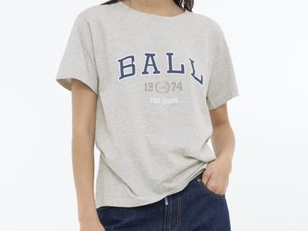 Forudbestilling - Ball - Basatino Tshirt 50405153 - 204054 Medium Grey Melange For Discount