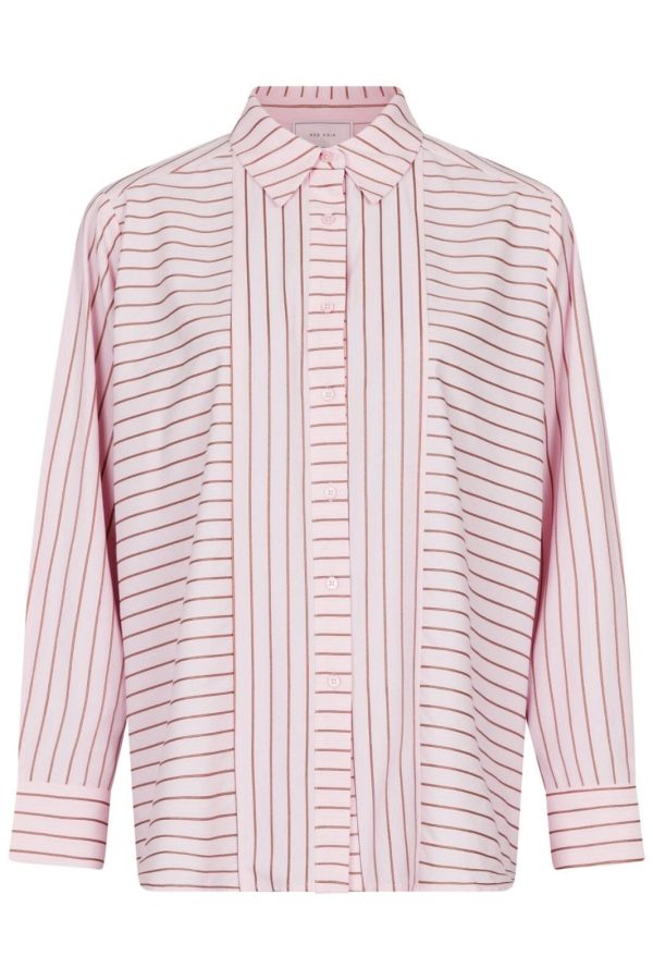 Neo Noir - Gili Multi Stripe Shirt - Light Pink For Sale