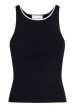 Neo Noir - Silvana Contrast Knit Top - Black Sale