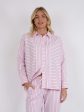 Neo Noir - Gili Multi Stripe Shirt - Light Pink For Sale