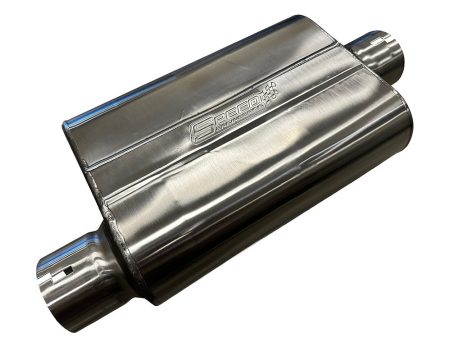 3  Inlet Outlet  Chambered Series  Muffler| (Offset Inlet, Center Outlet) Hot on Sale