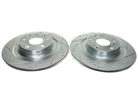 Power Stop 18-21 Volvo XC60 Rear Drilled & Slotted Rotor (Pair) Hot on Sale