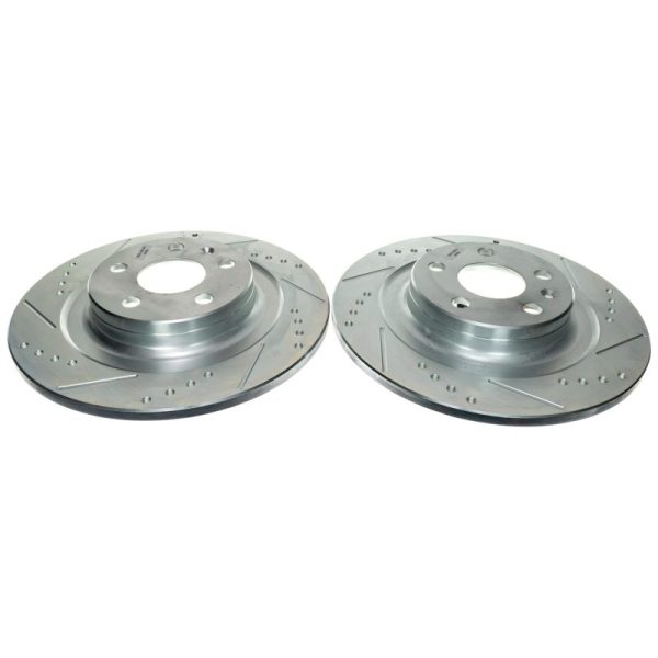 Power Stop 18-21 Volvo XC60 Rear Drilled & Slotted Rotor (Pair) Hot on Sale