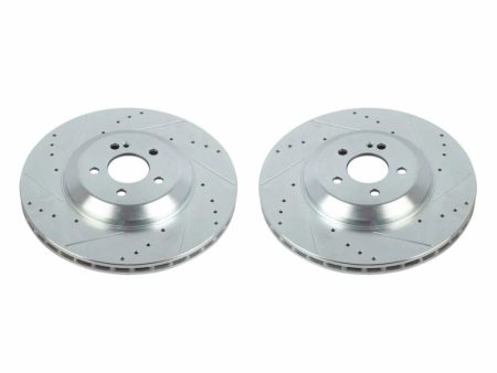 Power Stop 19-20 Mercedes-Benz CLS450 Rear Evolution Drilled & Slotted Rotors - Pair For Cheap