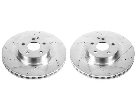 Power Stop 07-08 Mercedes-Benz CL550 Front Evolution Drilled & Slotted Rotors - Pair Supply