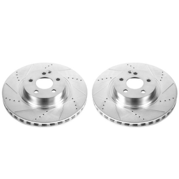 Power Stop 07-08 Mercedes-Benz CL550 Front Evolution Drilled & Slotted Rotors - Pair Supply