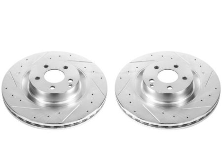 Power Stop 09-14 Mercedes-Benz CL550 Front Evolution Drilled & Slotted Rotors - Pair Online Sale