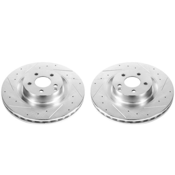 Power Stop 09-14 Mercedes-Benz CL550 Front Evolution Drilled & Slotted Rotors - Pair Online Sale