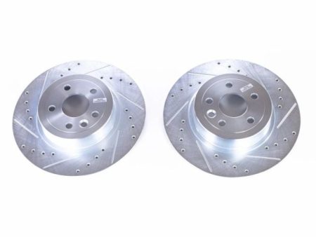 Power Stop 16-18 Land Rover Range Rover Evoque Rear Evolution Drilled & Slotted Rotors - Pair Fashion