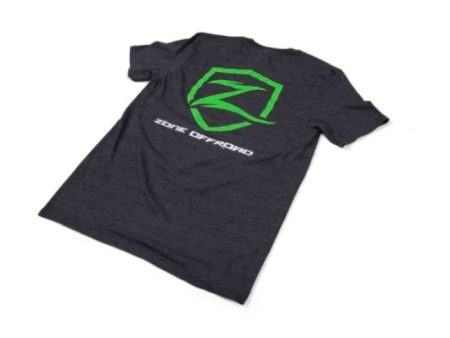 Zone Offroad Charcoal Gray Premium Cotton T-Shirt w  Zone Offroad Logos - 4XL Online