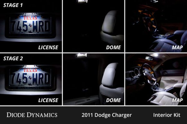 Diode Dynamics 11-23 Dodge Charger Interior LED Kit Cool White Stage 1 Online