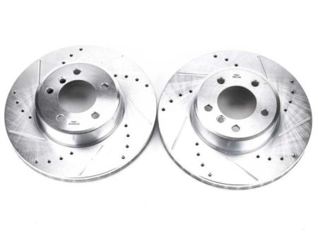 Power Stop 04-06 BMW 525i Front Evolution Drilled & Slotted Rotors - Pair Online Hot Sale