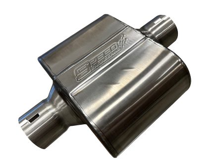 2.5  Inlet Outlet  Race Series  Muffler| (Center Inlet, Center Outlet) Online now