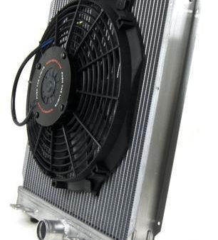 MAP Small Radiator Kit with 12  Slim Electric Fan | 2001-2006 Mitsubishi Evo 7 8 9 Supply