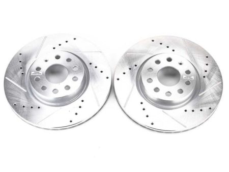 Power Stop 06-13 Audi A3 Front Evolution Drilled & Slotted Rotors - Pair Online Hot Sale