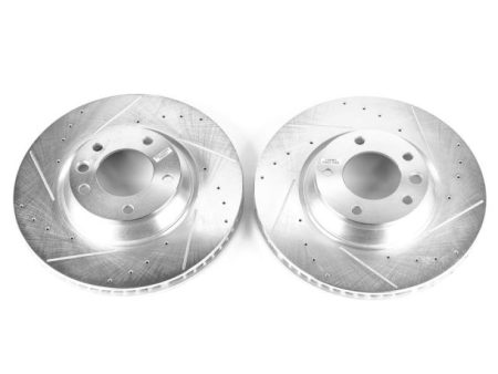 Power Stop 07-15 Audi Q7 Front Evolution Drilled & Slotted Rotors - Pair Supply