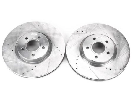 Power Stop 13-19 Ford Escape Front Evolution Drilled & Slotted Rotors - Pair Sale