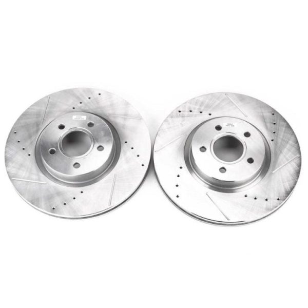 Power Stop 13-19 Ford Escape Front Evolution Drilled & Slotted Rotors - Pair Sale