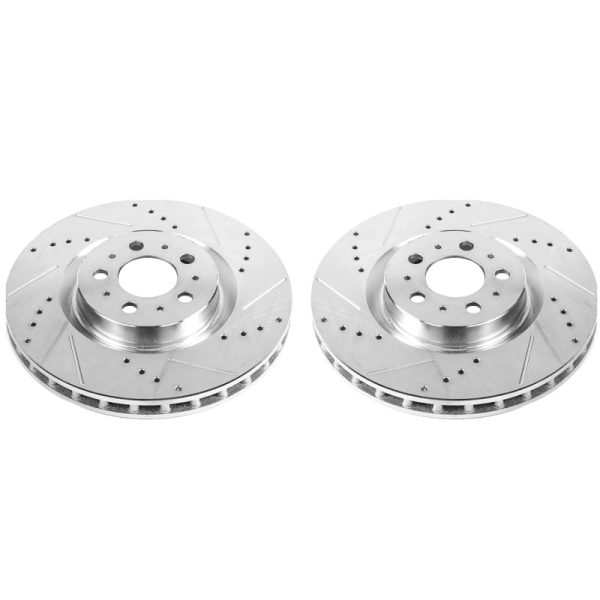 Power Stop 04-07 Volvo S60 Front Evolution Drilled & Slotted Rotors - Pair Cheap