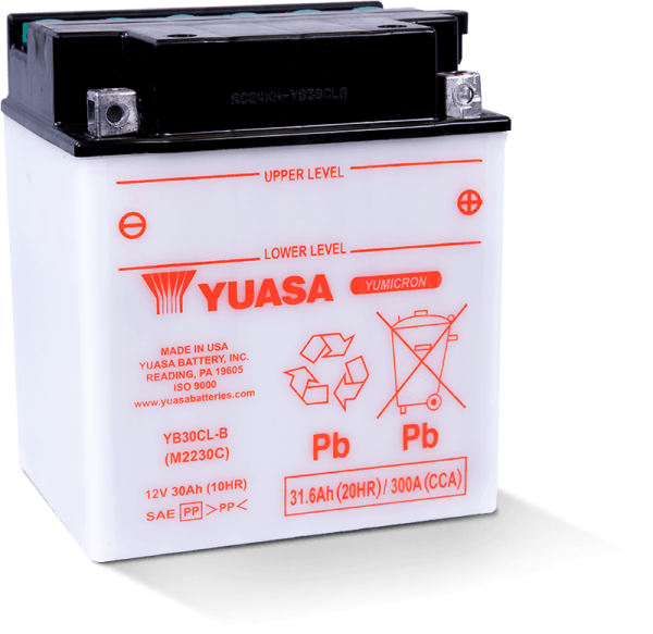 Yuasa YB30CL-B Yumicron CX 12 Volt Battery Fashion