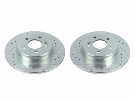 Power Stop 17-18 Mercedes-Benz C300 Rear Evolution Drilled & Slotted Rotors - Pair Discount