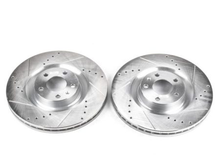 Power Stop 04-09 Audi S4 Front Evolution Drilled & Slotted Rotors - Pair on Sale