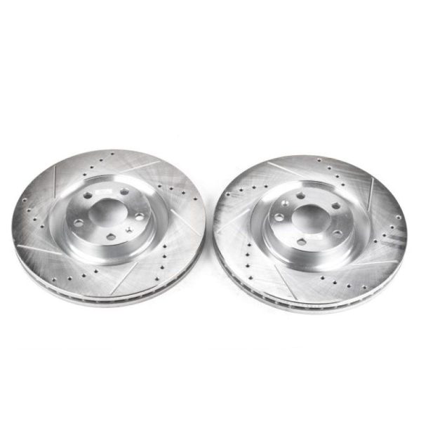 Power Stop 04-09 Audi S4 Front Evolution Drilled & Slotted Rotors - Pair on Sale