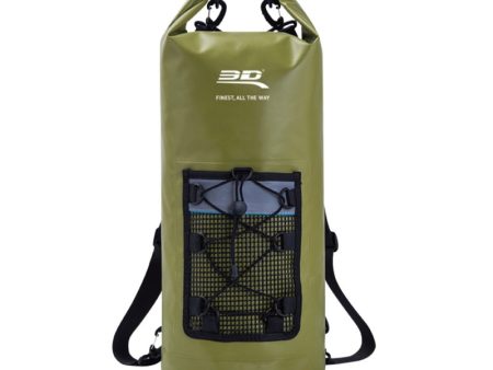 3D MAXpider Roll-Top Dry Bag Backpack - Army Green Online Hot Sale